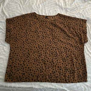 Emery Rose animal print blouse